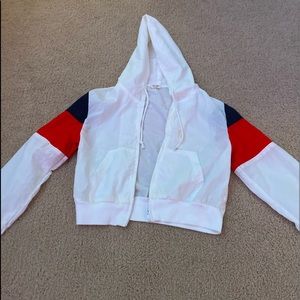 brandy melville cropped zip up